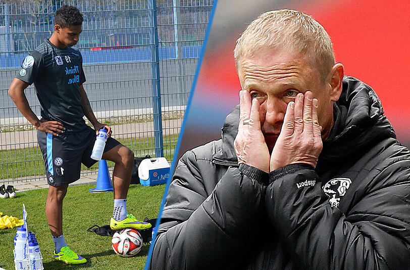 Torsten Fröhling stellte sich nach den unbefriedigenden Spielen gegen Aalen und Aue schützend vor seine Mannschaft. Für Okotie wird es gegen Bochum wahrscheinlich noch nicht reichen.