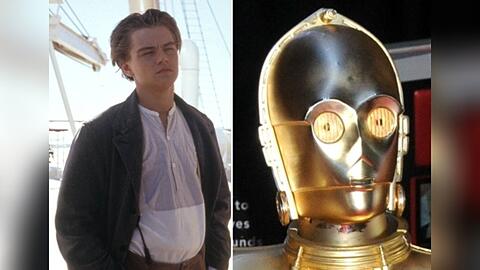 Das Leonardo-DiCaprio-Kostüm aus "Titanic" und der C-3PO-Helm aus "Krieg der Sterne" stehen zum Verkauf.