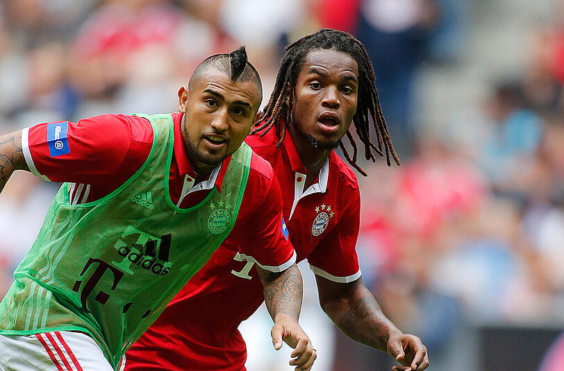 Arturo Vidal (l.) steht nicht im Kader, Renato Sanches ist als Ersatzspieler vorgesehen.