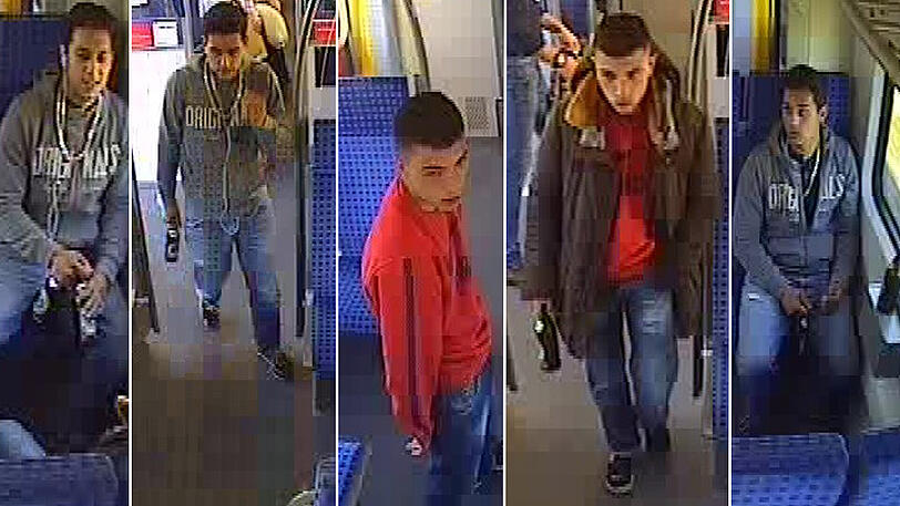 Die Bundespolizei sucht zwei Männer, die einen 20-Jährigen in der S4 geschlagen haben.