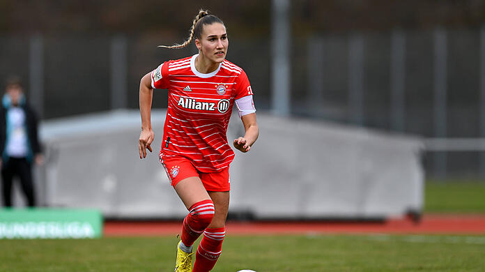Jana Kappes, Kapitänin der zweiten Mannschaft der FC-Bayern-Frauen.