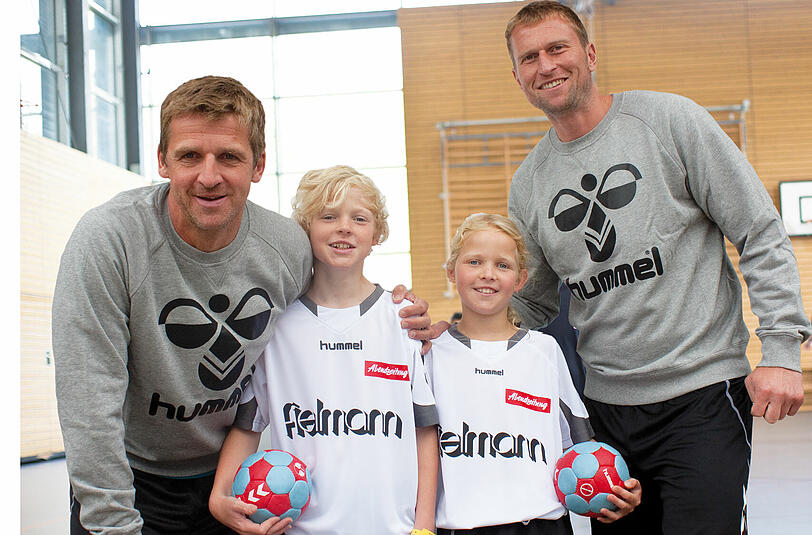 Thomas Knorr und Mannhard Bech &ndash; die Coaches beim Camp der AZ und Fielmann.