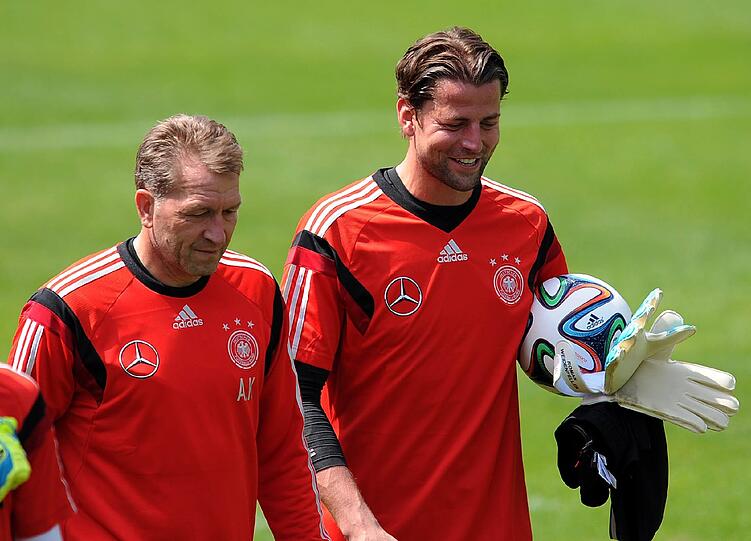 Anreas Köpke (l), Roman Weidenfeller