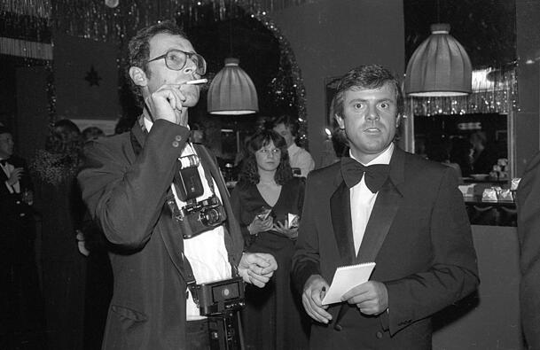 Legendäres Duo: Boulevardjournalist Michael Graeter und Fotograf Franz Hug (links). Legendäres Duo: Boulevardjournalist Michael Graeter und Fotograf Franz Hug (links).