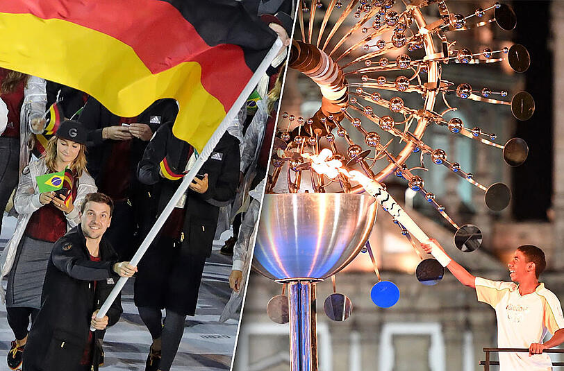 Sport-Spektakel in Brasilien: In der Nacht auf Samstag starteten die Olympischen Spiele in Rio - klicken Sie sich durch die Bilder der bunten Eröffnungsfeier.