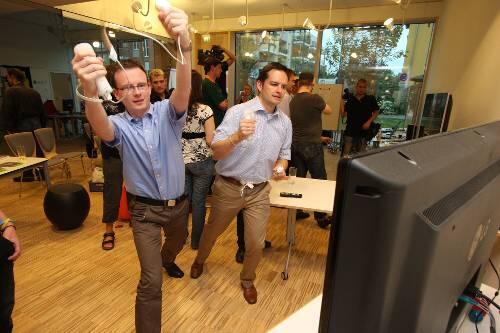 Von wegen faul vorm Computer: beim Spielen an der Wii-Konsole geht&rsquo;s ganz schön zur Sache.