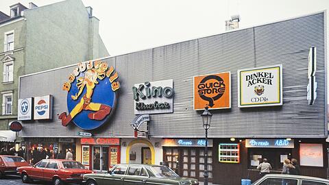 Das Barbarella in der Feilitzschstraße im Jahr 1983. Später wurde es zum Broadway, dann zogen die Monopol Kinos ein, die heute in der Schleißheimer Straße sind.