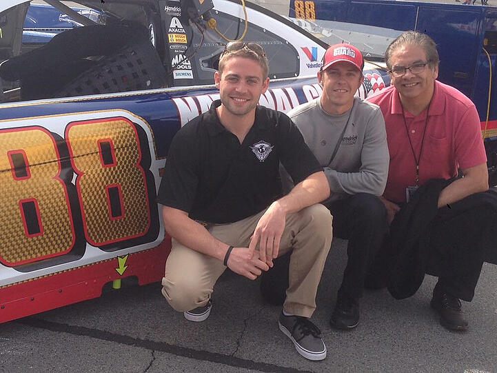 Cody Walker (li.) bei einem NASCAR-Event