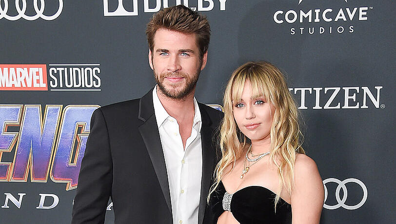Liam Hemsworth und Miley Cyrus bei einem Auftritt in Los Angeles Liam Hemsworth und Miley Cyrus bei einem Auftritt in Los Angeles