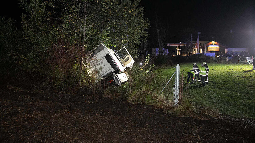 Bilder vom Unfallort in Neukirchen.