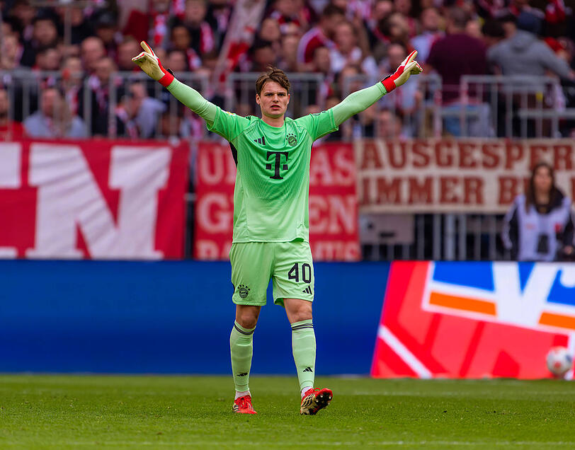 &Uuml;berzeugt beim FC Bayern: Urbig.