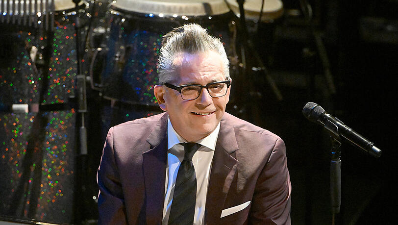 Musiker Götz Alsmann beim Konzert in München