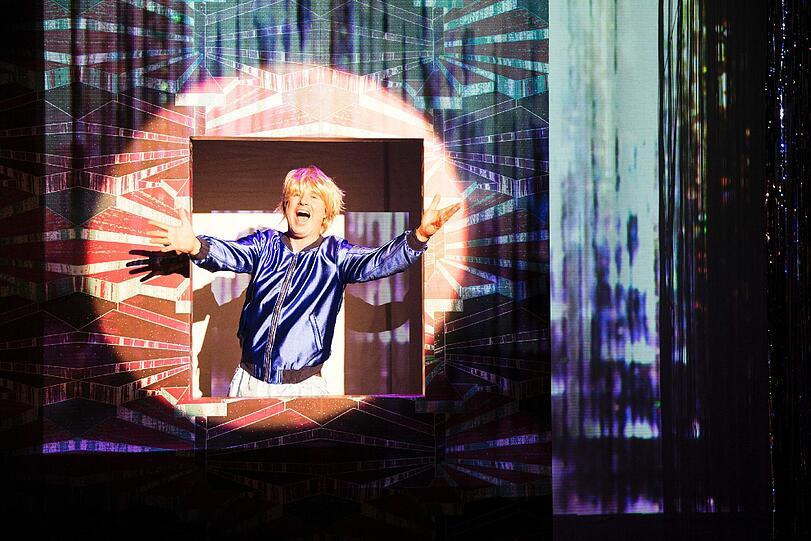Der Schauspieler Arthur Klemt in Kuttners Revue.