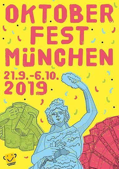 Welches Motiv wird zum Wiesnplakat 2019? 52 Motive stehen insgesamt online zur Auswahl.