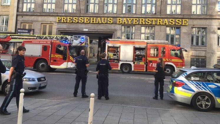 Im Innenhof des Pressehaus Bayerstraße hat es gebrannt. Im Innenhof des Pressehaus Bayerstraße hat es gebrannt.