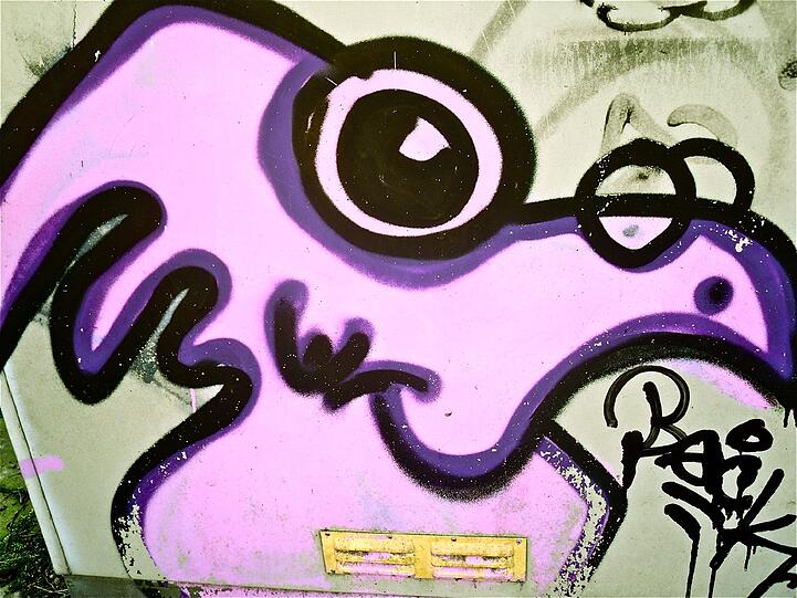 Neben dem Tanzkurs wird auch Grafitti-Design angeboten.