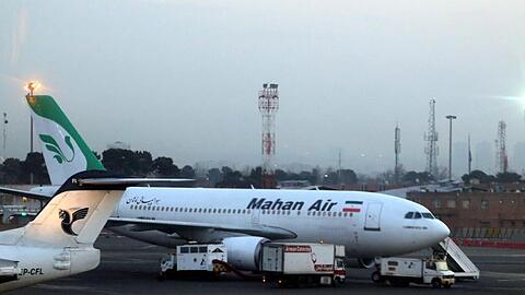 Ein Flugzeug der iranischen Fluggesellschaft Mahan Air musste notlanden.