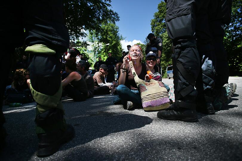 G7 Gipfel Demonstration Polzei