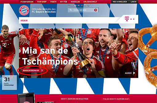 Die "boarische" Seite des FC Bayern bietet eine ganz besondere Bildergalerie.
