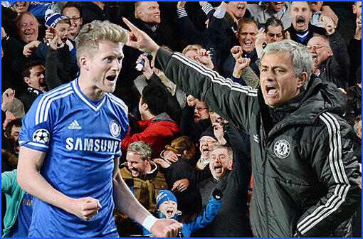Möglicher Gegner des FC Bayern im Halbfinale der Champions League: FC Chelsea mit Nationalspieler André Schürrle und Coach José Mourinho.