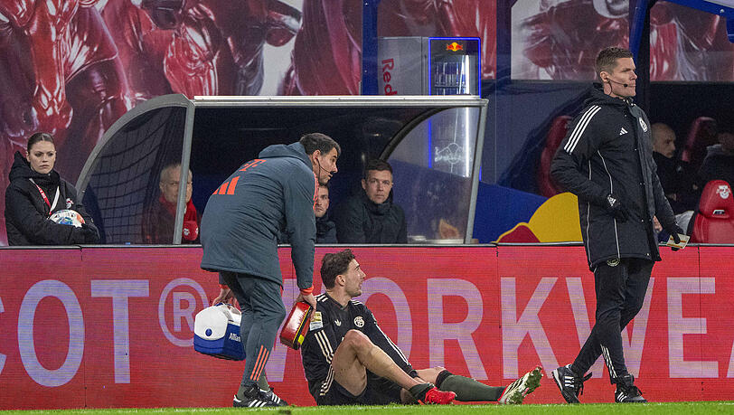 Leon Goretzka erlitt in der ersten Halbzeit einen schmerzhaften Tritt gegen das Sprunggelenk und wurde zur Pause ausgewechselt.