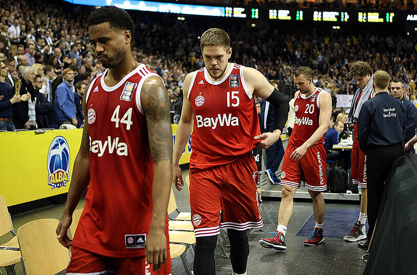 Geknickte Bayern-Baskets nach der Niederlage gegen ALBA.