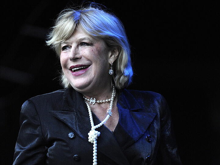 Marianne Faithfull bei einem Konzert im Jahr 2009