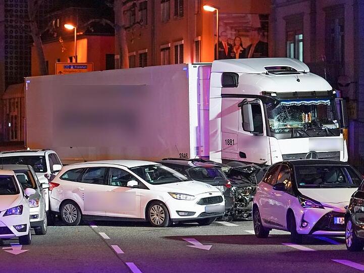 Die Unfallstelle im hessischen Limburg.