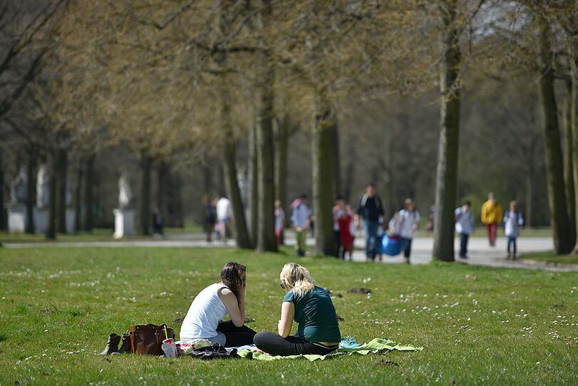 Deutschland genießt das Frühlingswetter. Hier ein Bild aus Kassel.