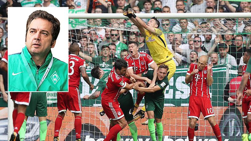 Sieg an der Weser: Das Hinspiel in der Liga gewinnt Bayern im August mit 2:0.