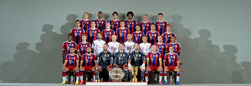 Bilder vom offiziellen Fototermin der Bayern.