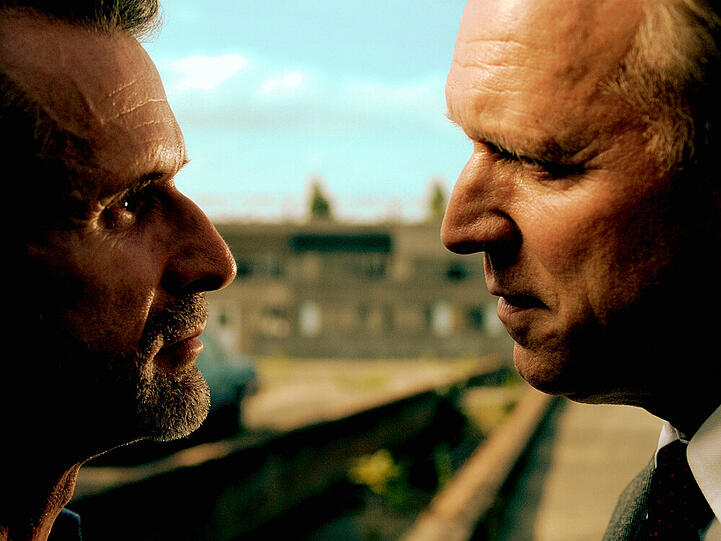 Ulrich Matthes (l.) und Ulrich Tukur begeisterten durch ihr ungleiches Duell das "Tatort"-Publikum