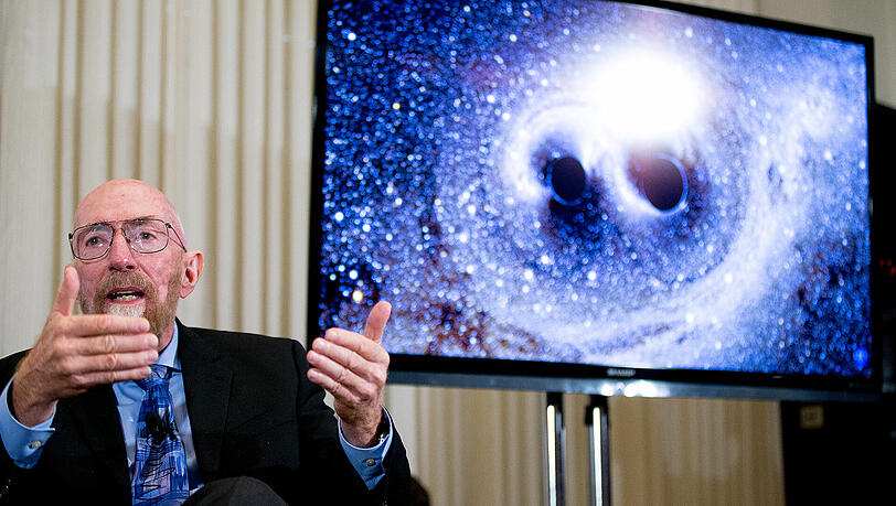 Einer der drei ausgezeichneten Forscher: Der Physiker und Filmberater Kip Thorne. Einer der drei ausgezeichneten Forscher: Der Physiker und Filmberater Kip Thorne.