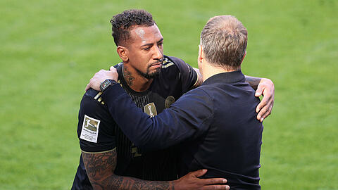 Unter Hansi Flick (r.) blühte Jérôme Boateng wieder richtig auf.