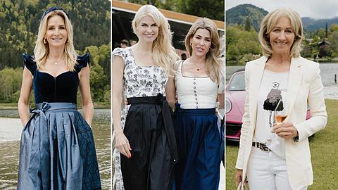 Mit dem Porsche in Tracht zum "Ladies Lunch" am Tegernsee – diese Promi-Damen sind bei dem PS-starken Dirndl-Event dabei.