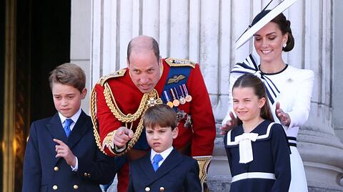 Prinz William, Prinzessin Kate und Prinz George, Prinz Louis und Prinzessin Charlotte.