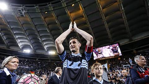 Spielte von 2011 bis 2016 für Lazio: Miroslav Klose, mittlerweile Co-Trainer bei den Bayern-Profis.