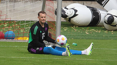 Manuel Neuer trainiert derzeit individuell an der Säbener Straße – unter Ausschluss der Öffentlichkeit.