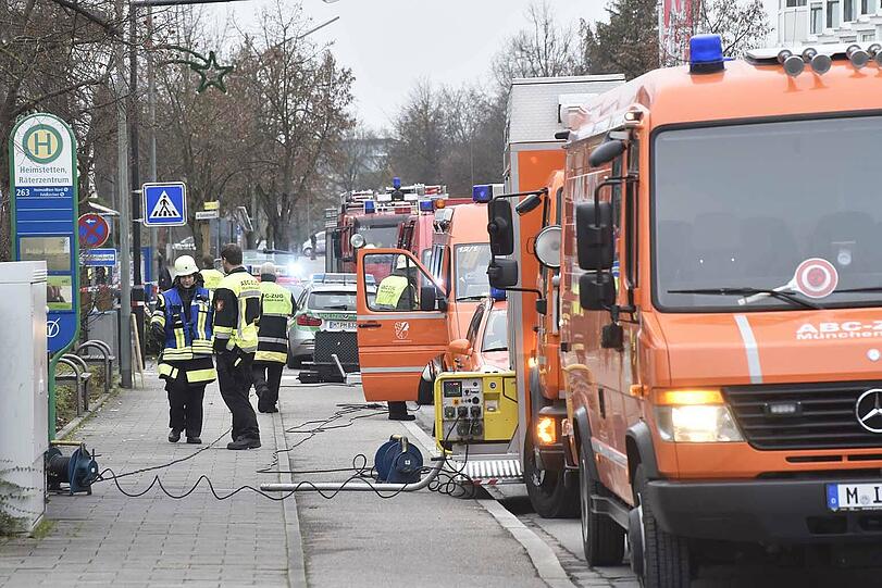 Rettungskräfte im Einsatz