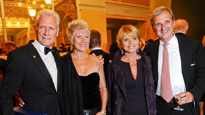 Verstanden sich einst gut: Uschi Glas und Ehemann Dieter (r.) mit Robert Atzorn und Frau Angelika.