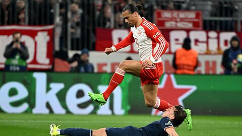 Der zuletzt angeschlagene Leroy Sané stand wieder in der Startelf der Bayern.