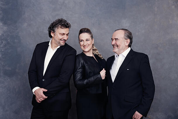 Jonas Kaufmann, Diana Damrau und der Pianist Helmut Deutsch.