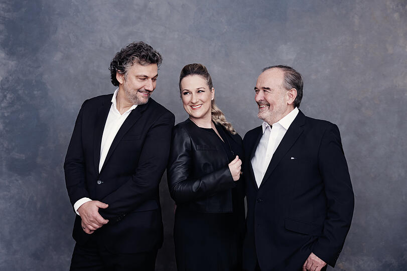 Jonas Kaufmann, Diana Damrau und der Pianist Helmut Deutsch.