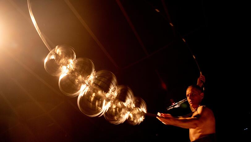 Johann Le Guillerm in „Terces“ auf dem Wintertollwood
