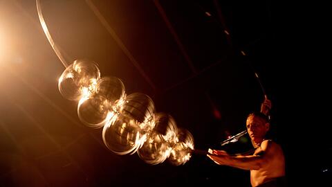 Johann Le Guillerm in „Terces“ auf dem Wintertollwood