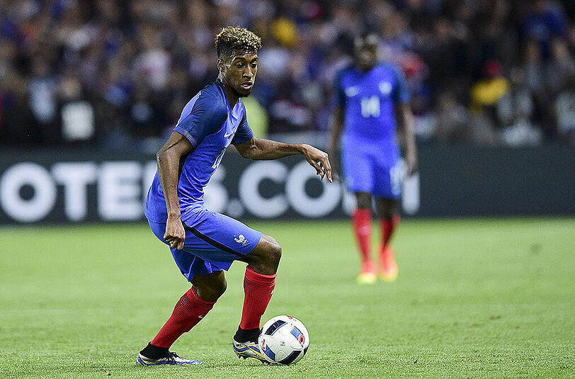 Mit der französischen Nationalmannschaft im Einsatz: Kingsley Coman.