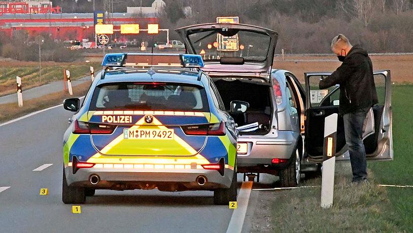 Der Ort der Festnahme auf der Hohenbrunner Straße in Taufkirchen.