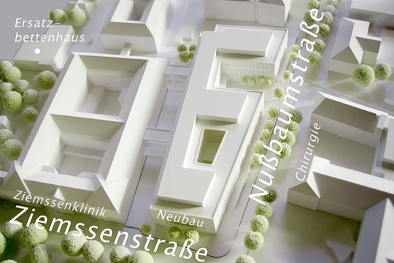 So sollen sich der Altbau (links) und der Neubau zu einem Ensemble zusammenfügen.