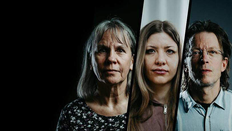 Drei Menschen, drei Lebenswelten: Anhand der Geschichten von Claudia (links), Cecilia und Fritz zeigt die ZDF-Reportage, wie Überzeugungen und Verschwörungsglauben zu Konflikten führen. Am Ende steht die Frage nach einem Ausweg. Drei Menschen, drei Lebenswelten: Anhand der Geschichten von Claudia (links), Cecilia und Fritz zeigt die ZDF-Reportage, wie Überzeugungen und Verschwörungsglauben zu Konflikten führen. Am Ende steht die Frage nach einem Ausweg.