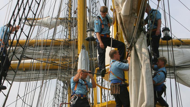 Matrosen an Bord der "Gorch Fock" Matrosen an Bord der "Gorch Fock"